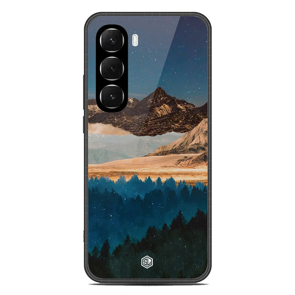 Mountains Wanderlust Series Soft Phone Case - Glass Case - Design 1 - Infinix Hot 60 Pro