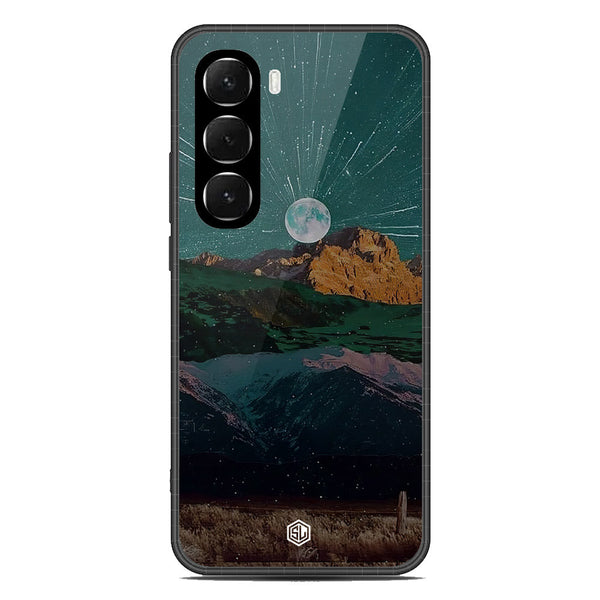 Mountains Wanderlust Series Soft Phone Case - Glass Case - Design 3 - Infinix Hot 60i 4G
