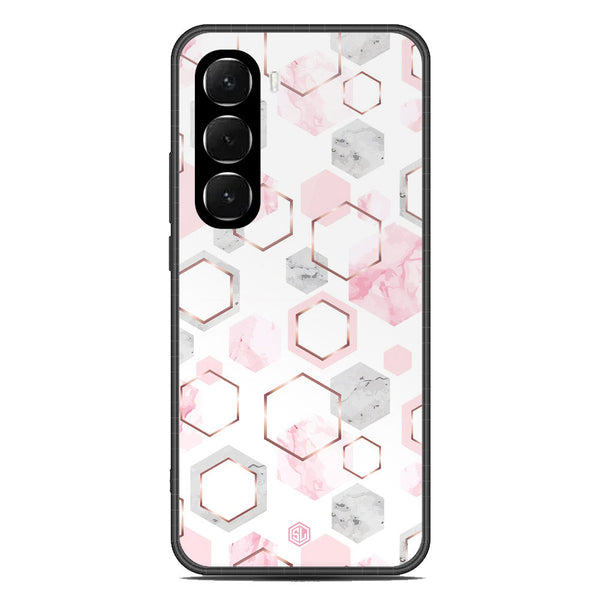 Stylish Marble Series Soft Phone Case - Glass Case - Design 4 - Infinix Hot 60i 4G