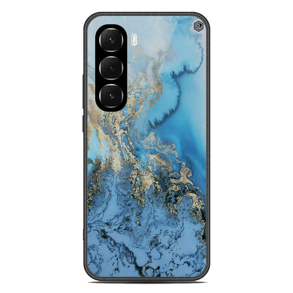 Marble Series Soft Phone Case - Glass Case - Design 2 - Infinix Hot 60 Pro