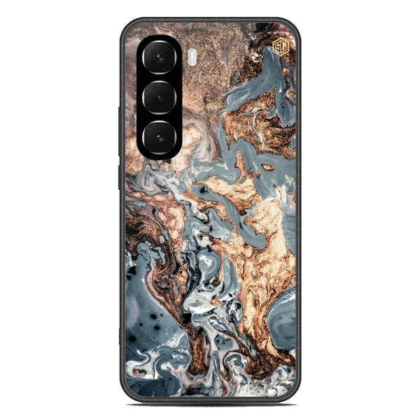 Marble Series Soft Phone Case - Glass Case - Design 5 - Infinix Hot 60i 4G