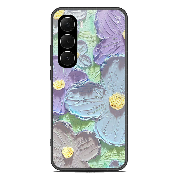 Floral Series Soft Phone Case - Glass Case - Design 1 - Infinix Hot 60 Pro