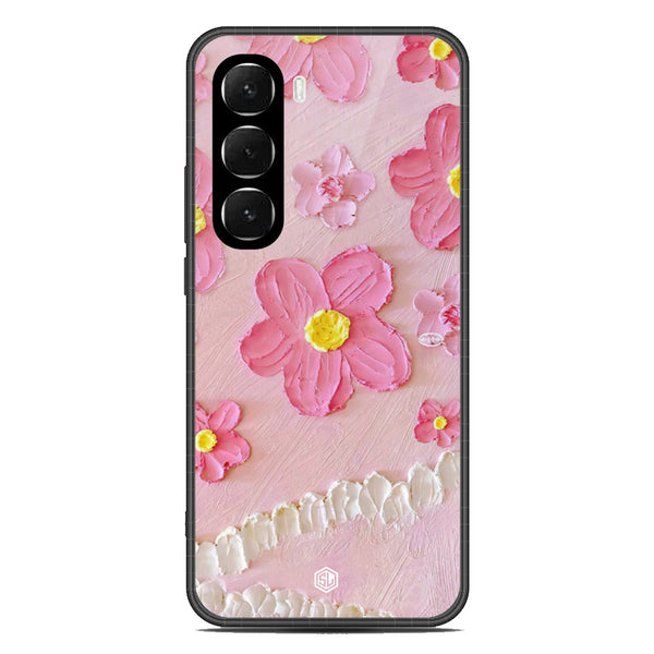 Floral Series Soft Phone Case - Glass Case - Design 2 - Infinix Hot 60i 4G