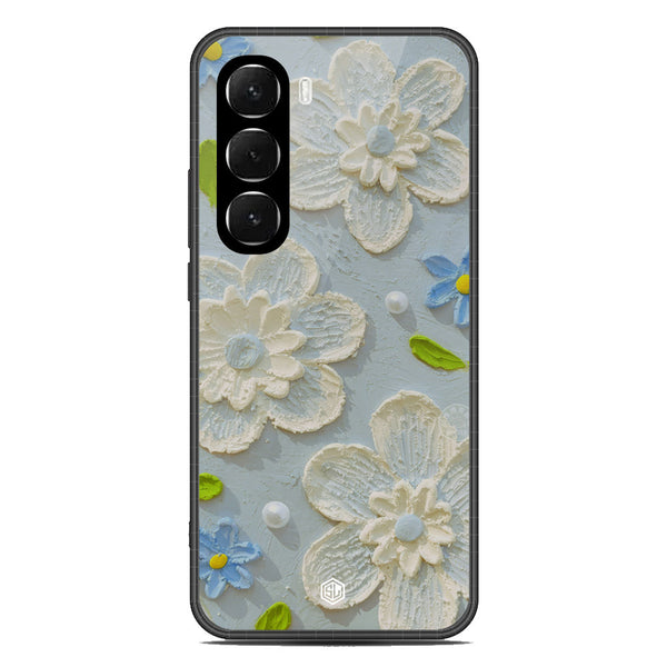 Floral Series Soft Phone Case - Glass Case - Design 3 - Infinix Hot 60i 4G