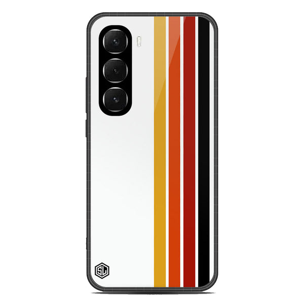 Retro Stripes Series Soft Phone Case - Metal Case - Design 4 - Infinix Hot 60