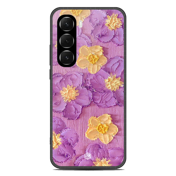 Floral Series Soft Phone Case - Glass Case - Design 8 - Infinix Hot 60i 4G