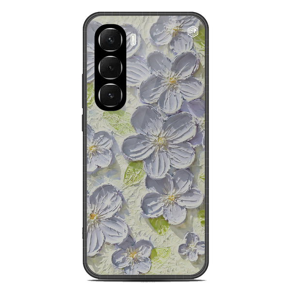 Floral Series Soft Phone Case - Glass Case - Design 12 - Infinix Hot 60 Pro