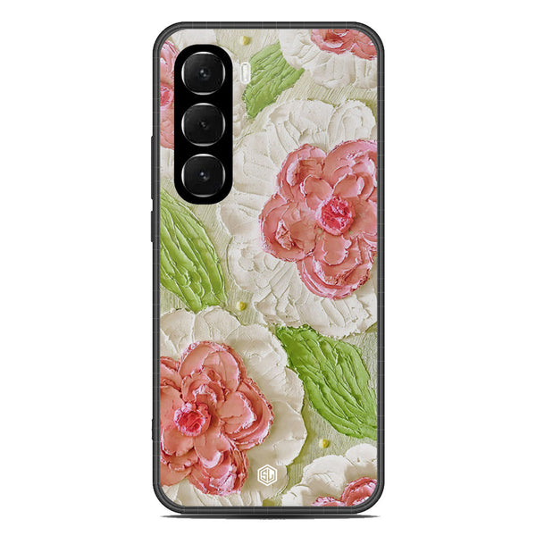 Floral Series Soft Phone Case - Glass Case - Design 13 - Infinix Hot 60i 4G
