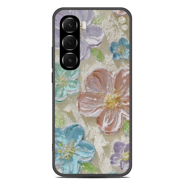 Floral Series Soft Phone Case - Glass Case - Design 14 - Infinix Hot 60i 4G