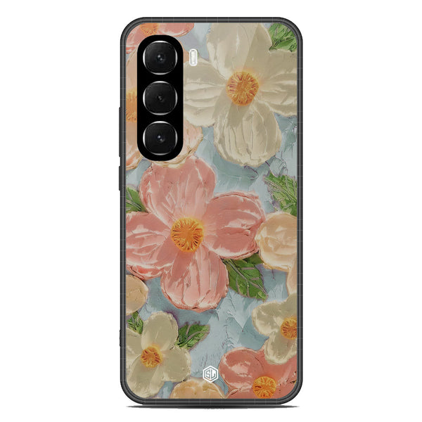 Floral Series Soft Phone Case - Glass Case - Design 16 - Infinix Hot 60 Pro