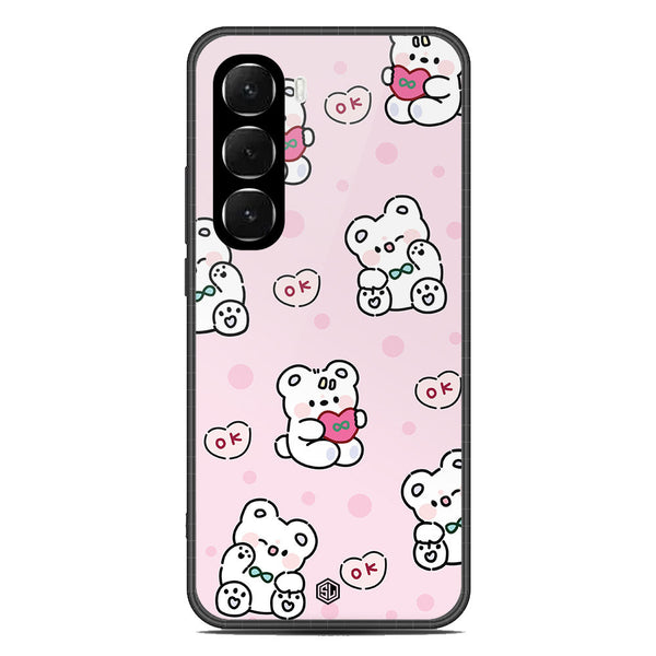Cute Chic Series Soft Phone Case - Glass Case - Design 1 - Infinix Hot 60 Pro