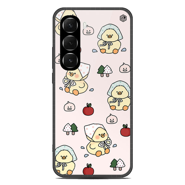 Cute Chic Series Soft Phone Case - Glass Case - Design 2 - Infinix Hot 60 Pro