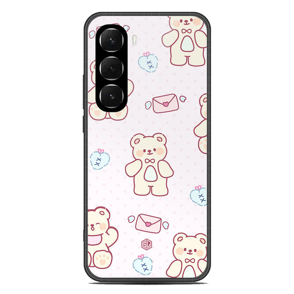 Cute Chic Series Soft Phone Case - Glass Case - Design 3 - Infinix Hot 60i 4G