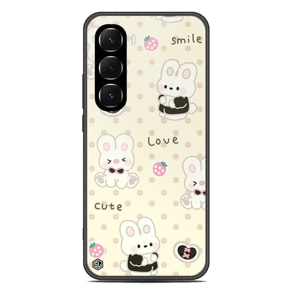 Cute Chic Series Soft Phone Case - Glass Case - Design 4 - Infinix Hot 60 Pro