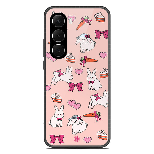 Cute Korean Design Series Soft Phone Case - Metal Case - Design 1 - Infinix Hot 60 Pro Plus