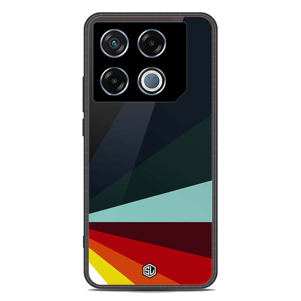 Retro Stripes Series Soft Phone Case - Metal Case - Design 1 - Infinix GT 20 Pro
