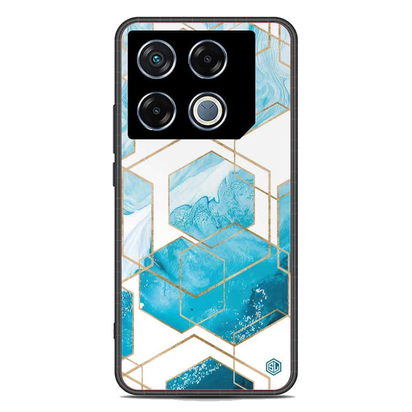 Stylish Marble Series Soft Phone Case - Metal Case - Design 1 - Infinix GT 20 Pro