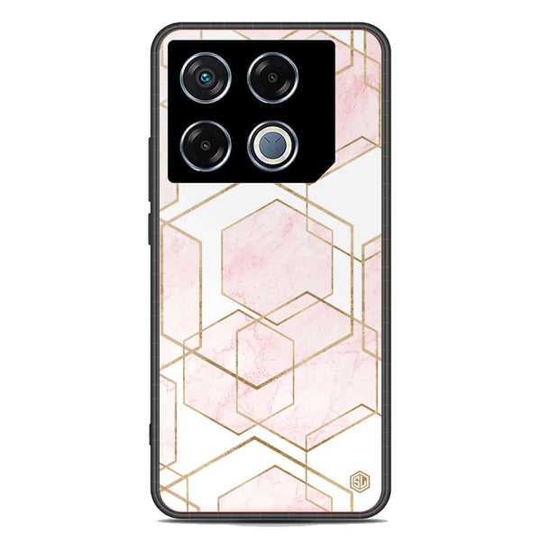Stylish Marble Series Soft Phone Case - Metal Case - Design 3 - Infinix GT 20 Pro