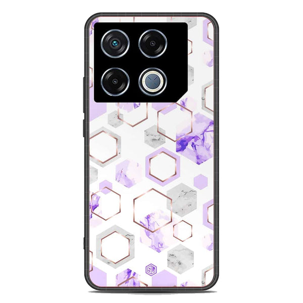 Stylish Marble Series Soft Phone Case - Metal Case - Design 5 - Infinix GT 20 Pro