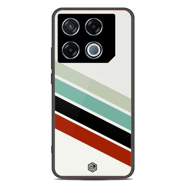 Retro Stripes Series Soft Phone Case - Metal Case - Design 2 - Infinix GT 20 Pro