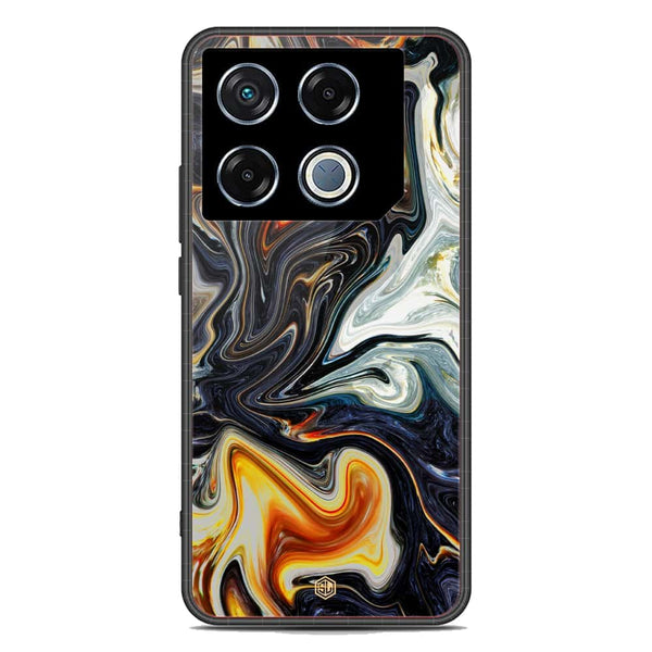 Marble Series Soft Phone Case - Metal Case - Design 1 - Infinix GT 20 Pro