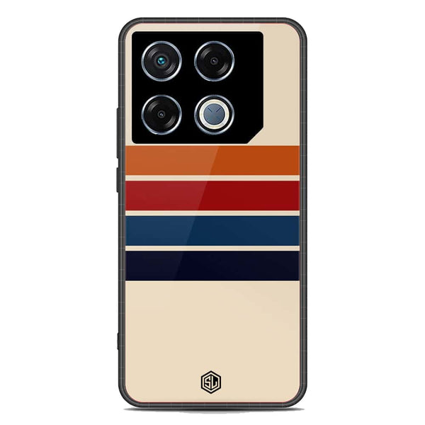 Retro Stripes Series Soft Phone Case - Metal Case - Design 3 - Infinix GT 20 Pro