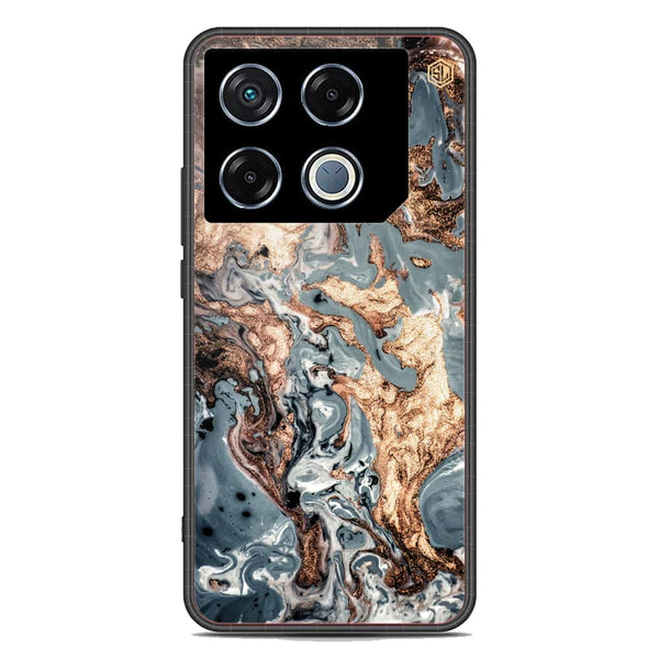 Marble Series Soft Phone Case - Metal Case - Design 5 - Infinix GT 20 Pro