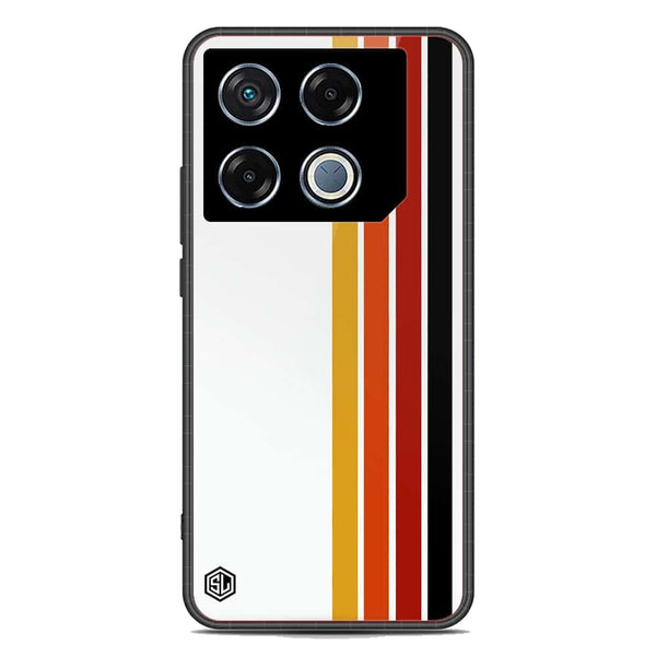 Retro Stripes Series Soft Phone Case - Metal Case - Design 4 - Infinix GT 20 Pro