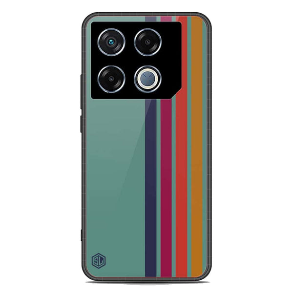 Retro Stripes Series Soft Phone Case - Metal Case - Design 5 - Infinix GT 20 Pro