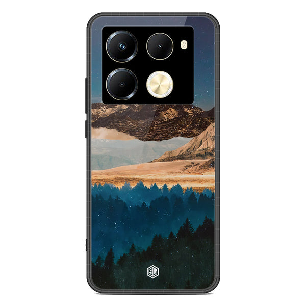 Mountains Wanderlust Series Soft Phone Case - Premium Glass Case - Design 1 - Infinix Note 40 Pro