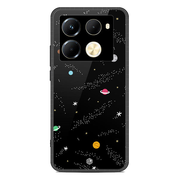 Space Series Soft Phone Case - Premium Glass Case - Design 2 - Infinix Note 40 Pro