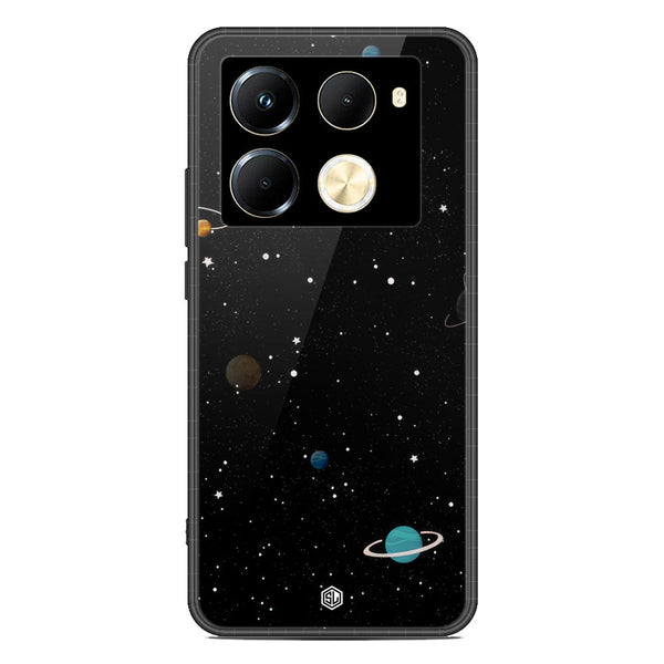 Space Series Soft Phone Case - Premium Glass Case - Design 3 - Infinix Note 40 Pro