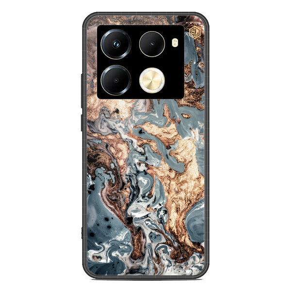 Marble Series Soft Phone Case - Premium Glass Case - Design 5 - Infinix Note 40 Pro
