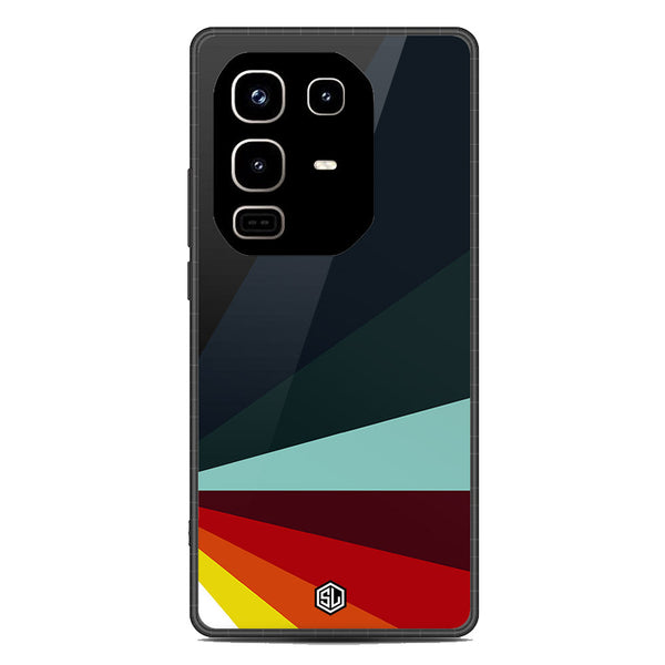 Retro Stripes Series Soft Phone Case - Metal Case - Design 1 - Infinix Note 50 Pro 4G