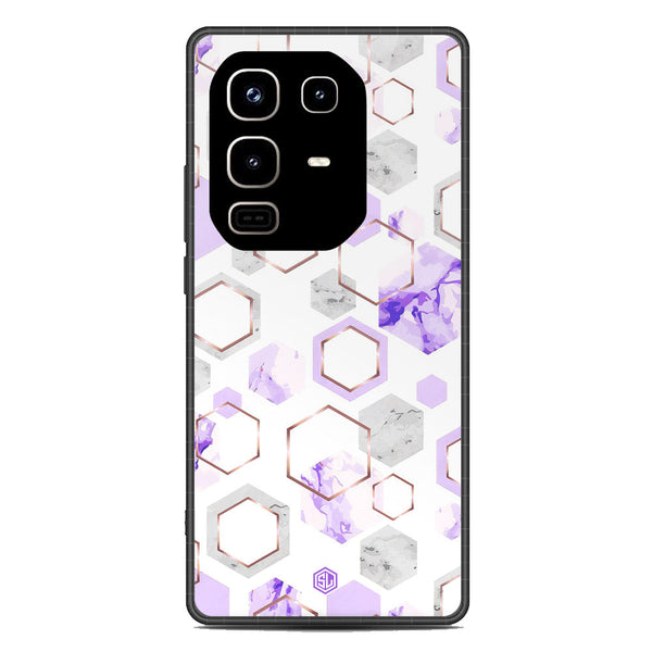 Stylish Marble Series Soft Phone Case - Metal Case - Design 5 - Infinix Note 50 Pro 4G