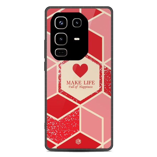 Happiness Series Soft Phone Case - Metal Case - Design 5 - Infinix Note 50 Pro 4G