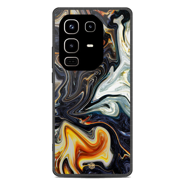 Marble Series Soft Phone Case - Metal Case - Design 1 - Infinix Note 50 Pro 4G