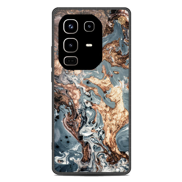 Marble Series Soft Phone Case - Metal Case - Design 5 - Infinix Note 50 Pro 4G