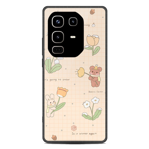 Cute Korean Design Series Soft Phone Case - Metal Case - Design 4 - Infinix Note 50 4G