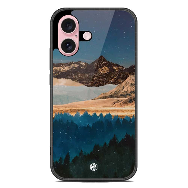 Mountains Wanderlust Series Soft Phone Case - Metal Case - Design 1 - iPhone 16 Plus