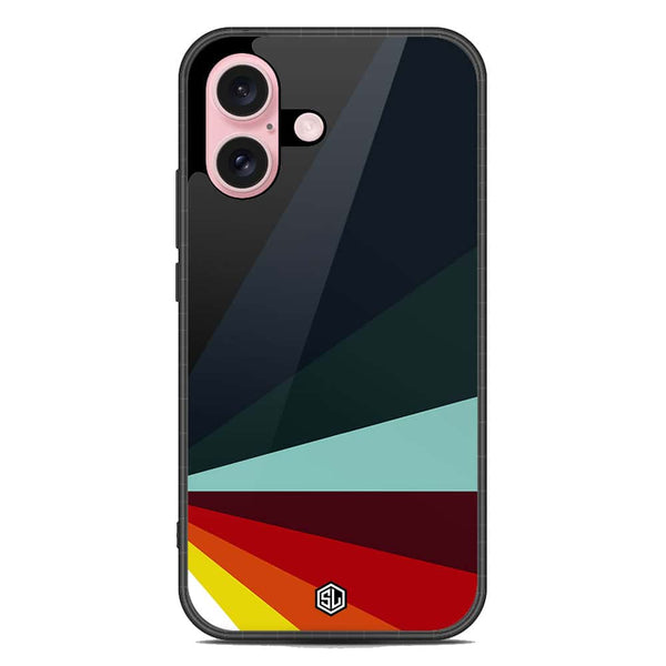 Retro Stripes Series Soft Phone Case - Metal Case - Design 1 - iPhone 16 Plus