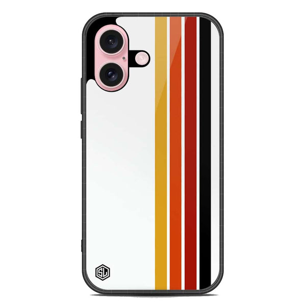 Retro Stripes Series Soft Phone Case - Metal Case - Design 4 - iPhone 16