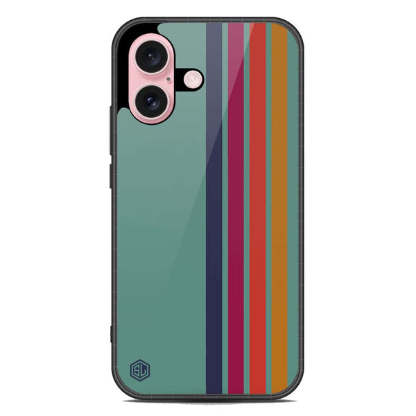 Retro Stripes Series Soft Phone Case - Metal Case - Design 5 - iPhone 16
