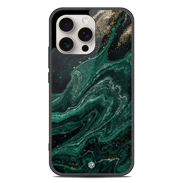 Marble Series Soft Phone Case - Metal Case - Design 3 - iPhone 16 Pro Max