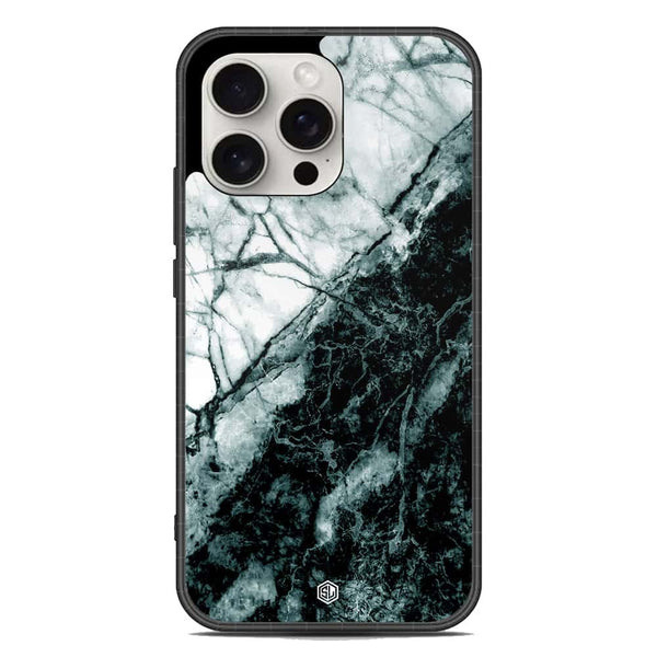 Marble Series Soft Phone Case - Metal Case - Design 6 - iPhone 16 Pro Max
