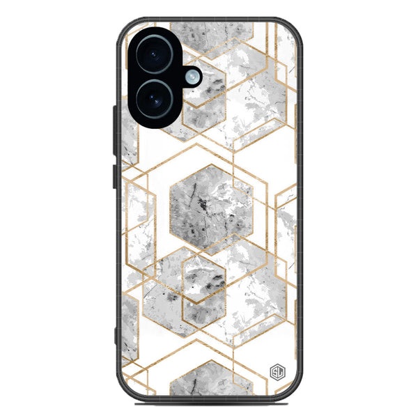 Stylish Marble Series Soft Phone Case - Glass Case - Design 2 - iPhone 17