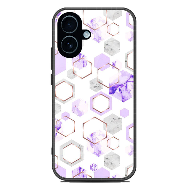 Stylish Marble Series Soft Phone Case - Glass Case - Design 5 - iPhone 17