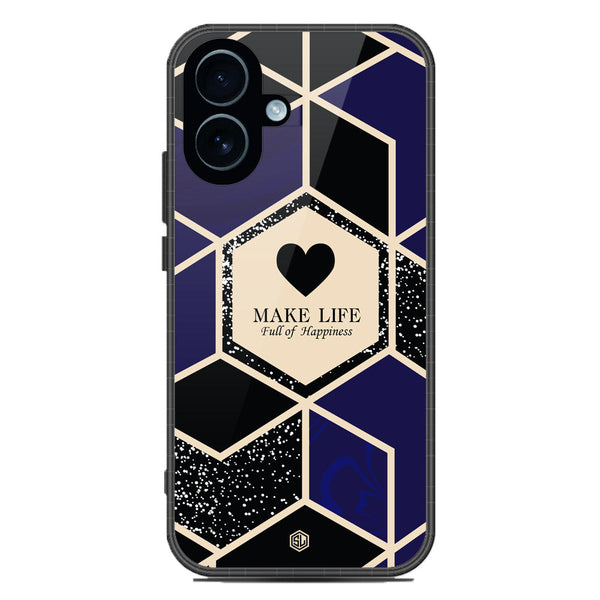 Happiness Series Soft Phone Case - Glass Case - Design 1 - iPhone 17