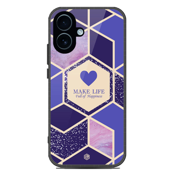 Happiness Series Soft Phone Case - Glass Case - Design 2 - iPhone 17