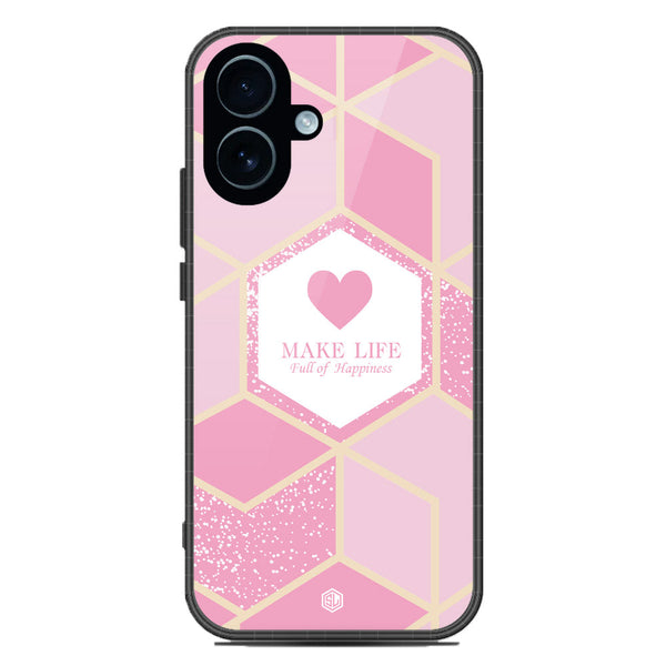 Happiness Series Soft Phone Case - Glass Case - Design 3 - iPhone 17